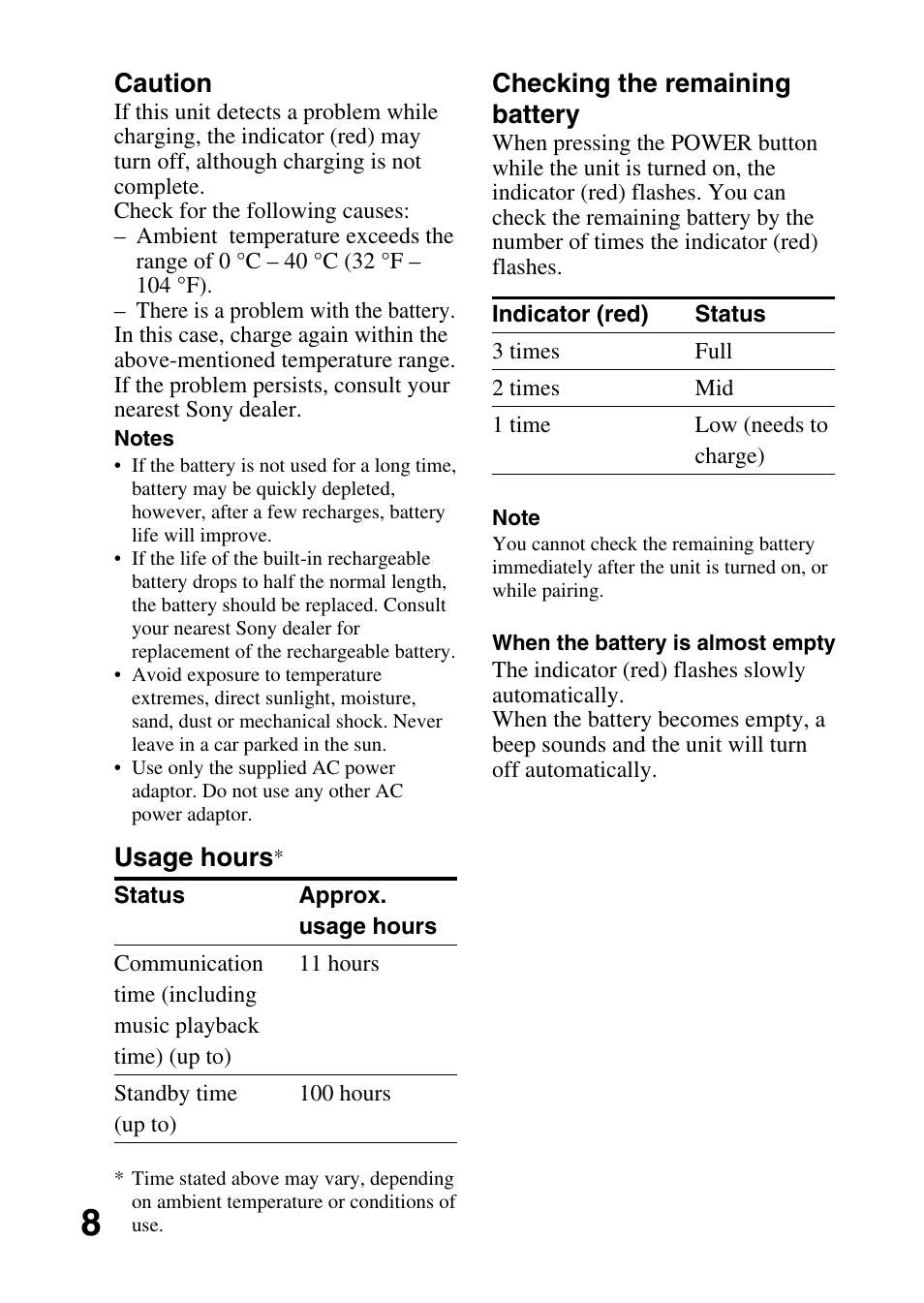 Sony DRBT20NX User Manual | Page 8 / 28