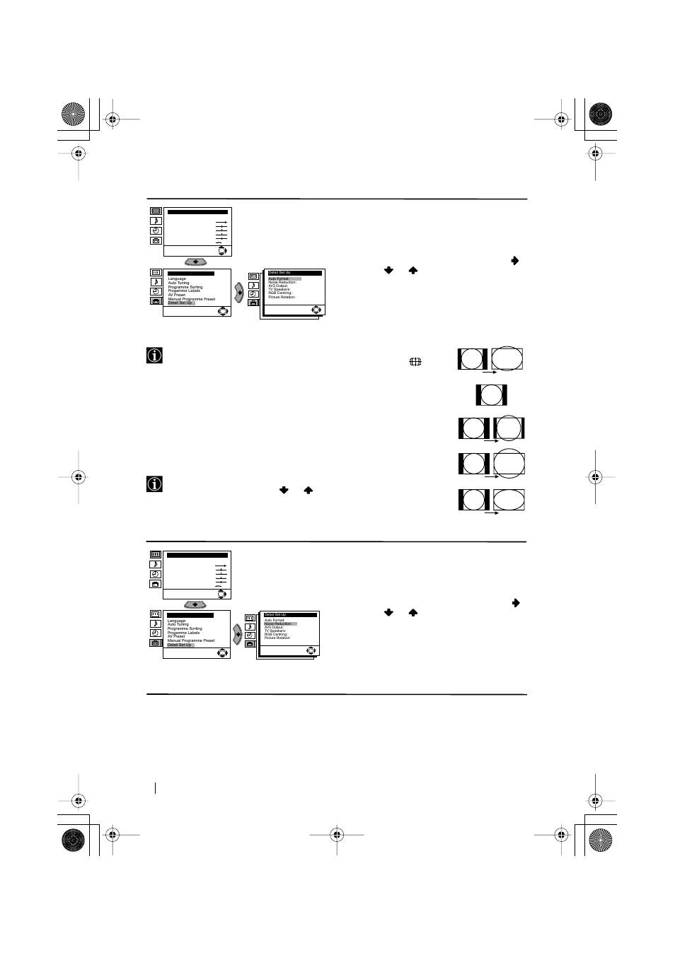 Level 1 level 2 level 3 / function | Sony KV-28LS60U User Manual | Page 14 / 24