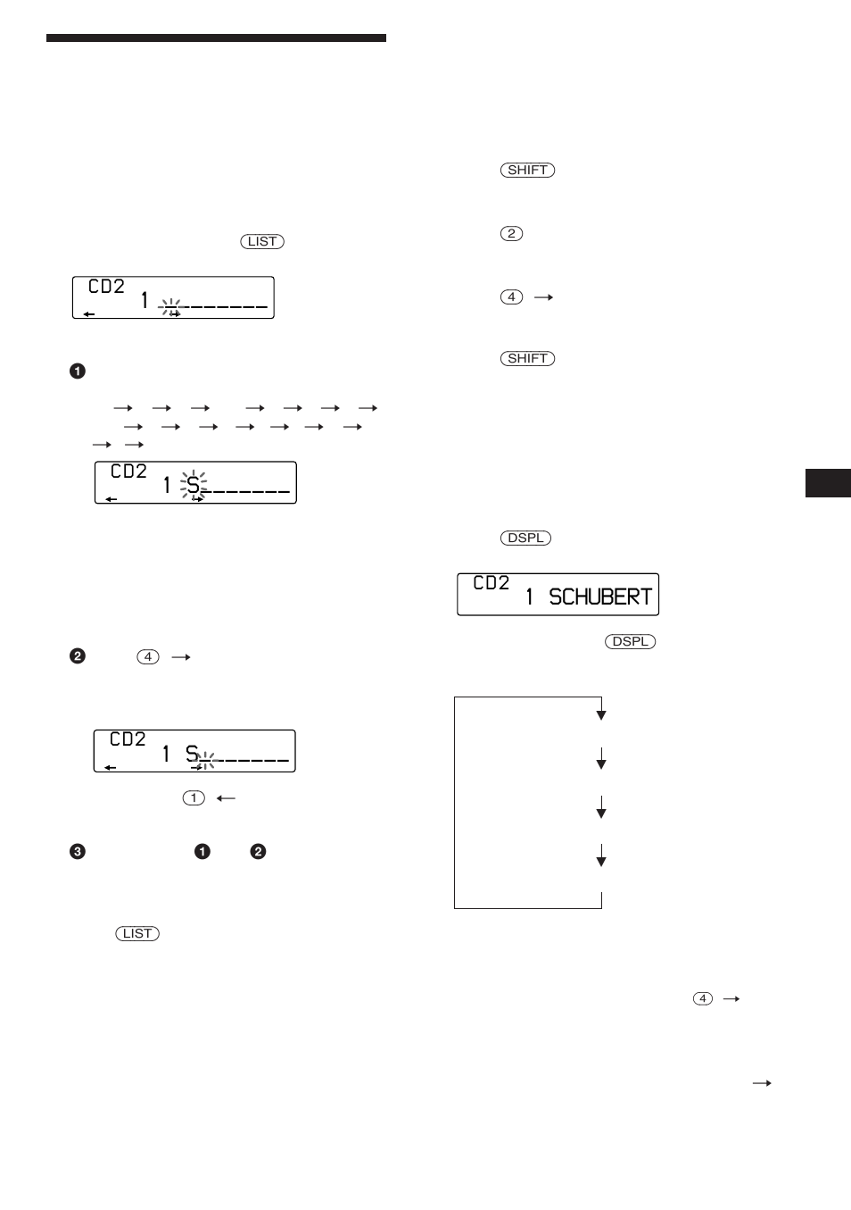 Labeling a cd, 1 schubert, C d 2 | Sony CDX-C760 User Manual | Page 19 / 36