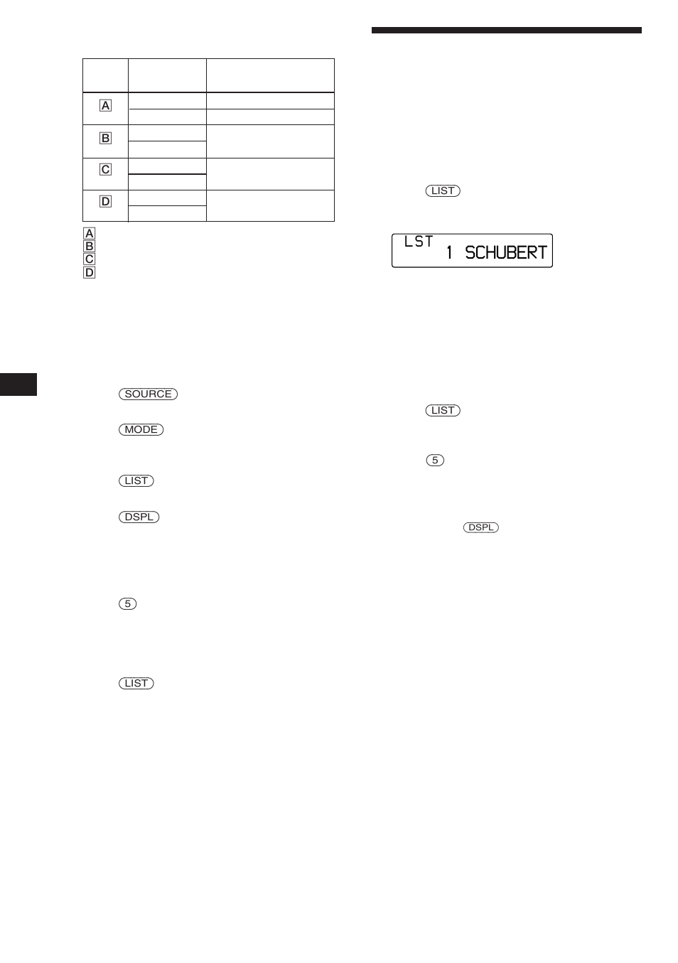 Locating a disc by name, 1 schubert | Sony CDX-C760 User Manual | Page 20 / 36