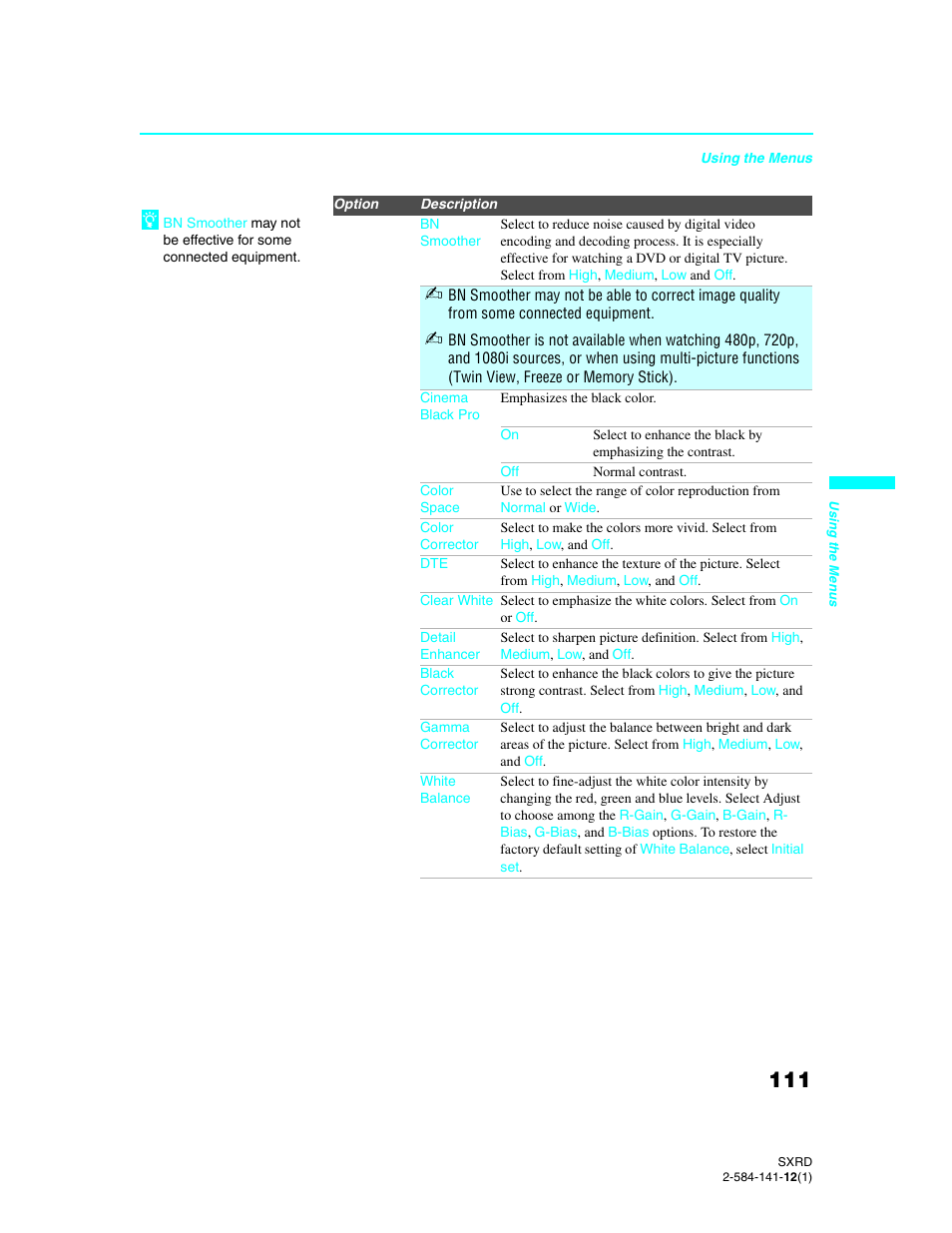 Sony Qualia 006 User Manual | Page 113 / 147