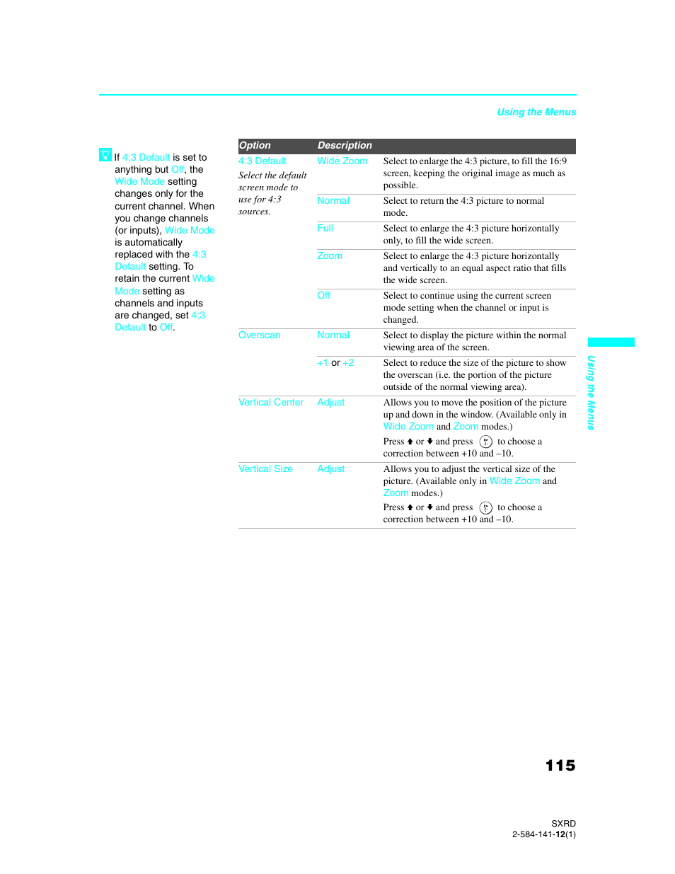 Sony Qualia 006 User Manual | Page 117 / 147