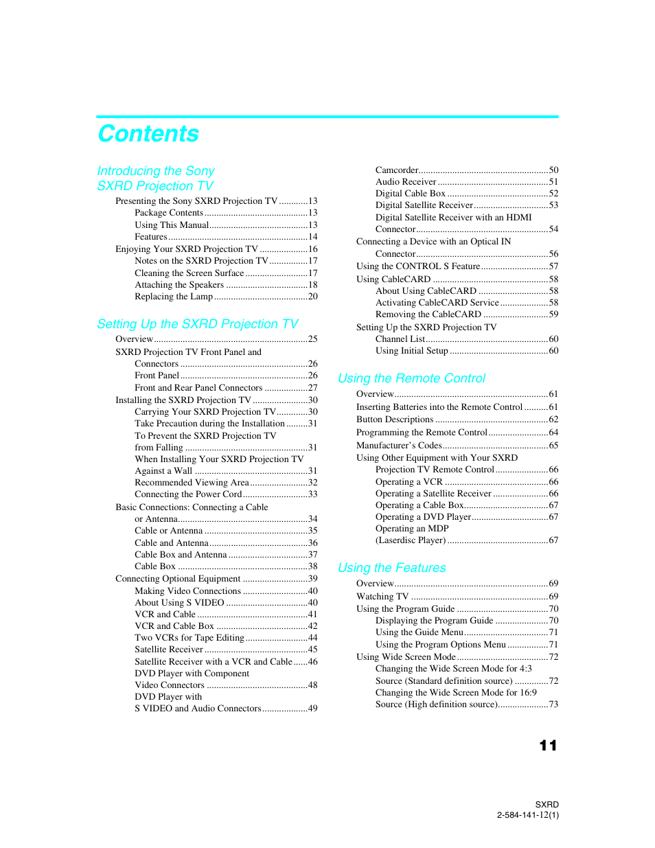 Sony Qualia 006 User Manual | Page 13 / 147