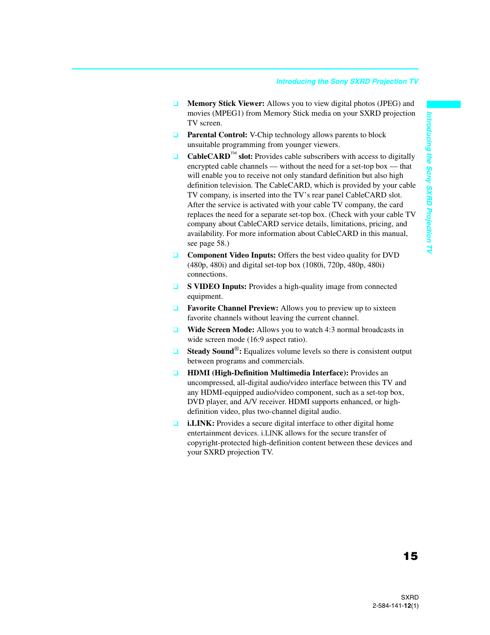 Sony Qualia 006 User Manual | Page 17 / 147