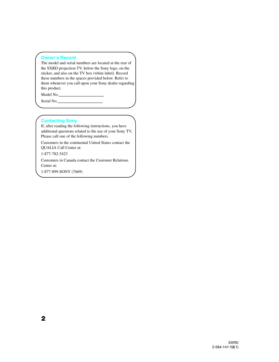 Sony Qualia 006 User Manual | Page 4 / 147