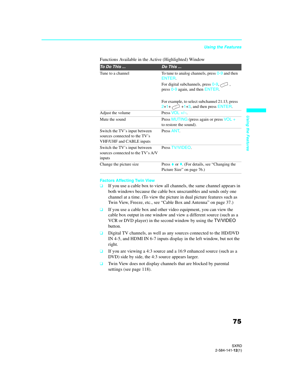 Sony Qualia 006 User Manual | Page 77 / 147