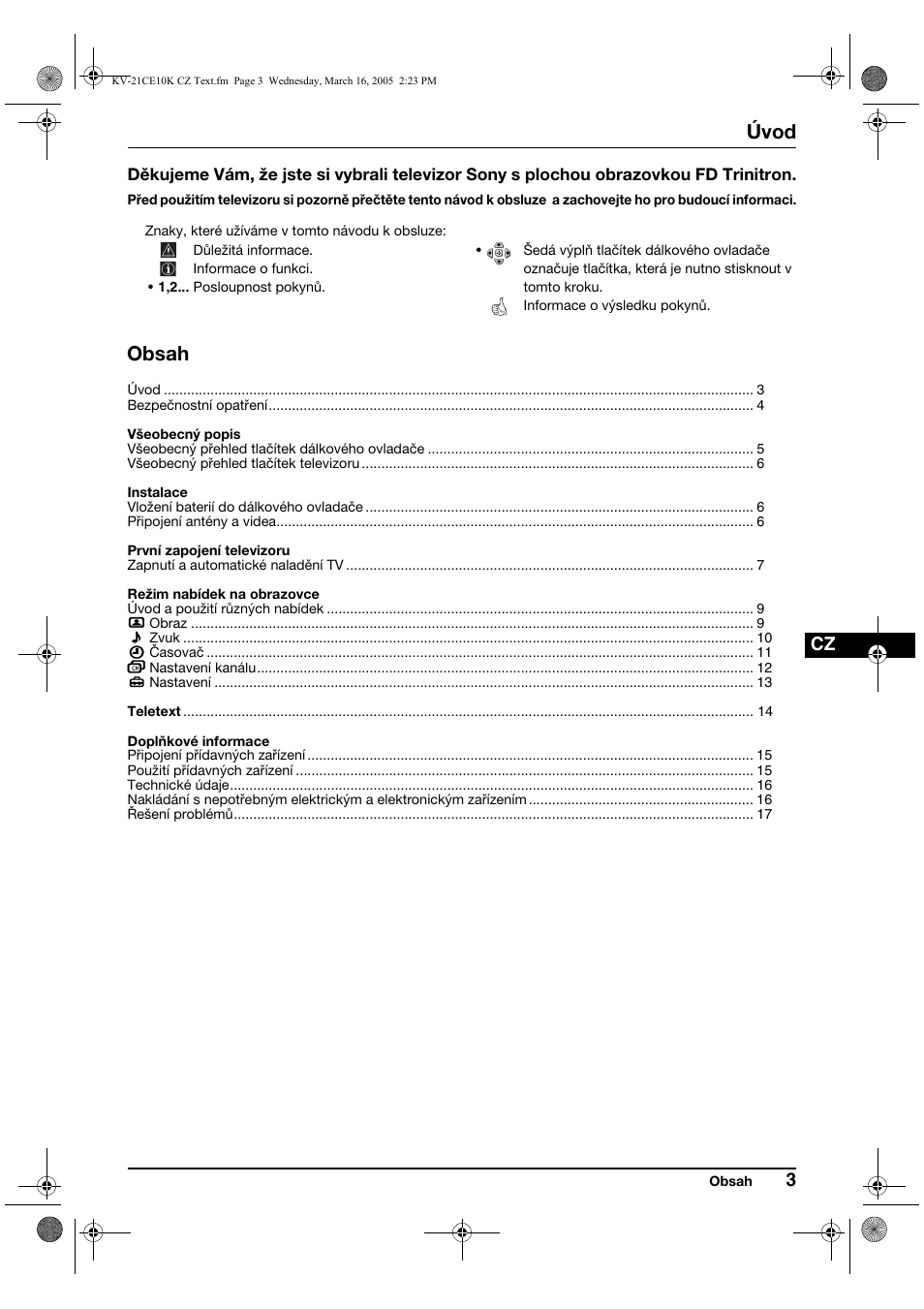 Sony KV-21CE10K User Manual | Page 35 / 116