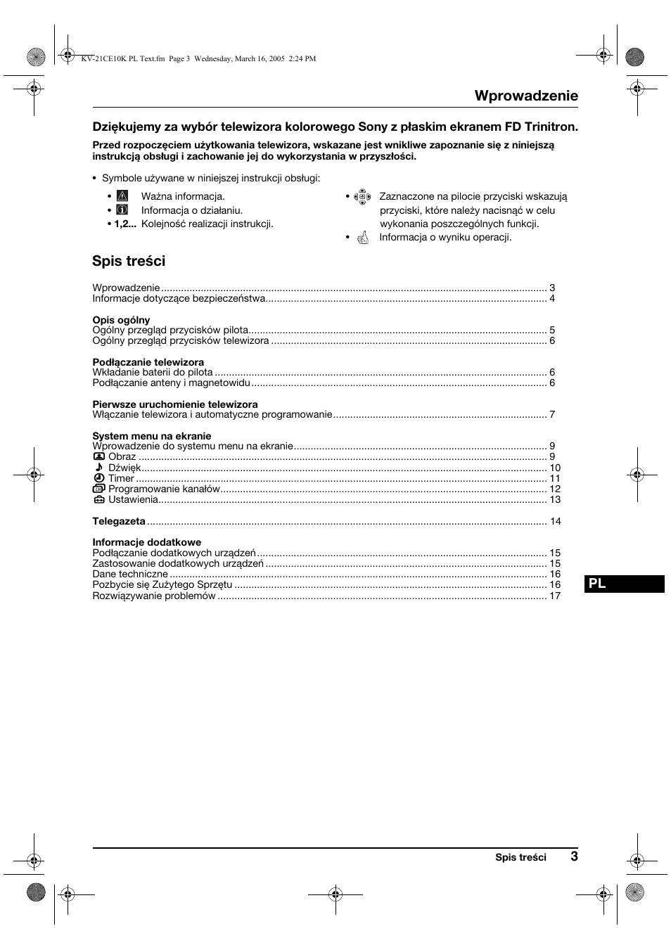 Sony KV-21CE10K User Manual | Page 67 / 116