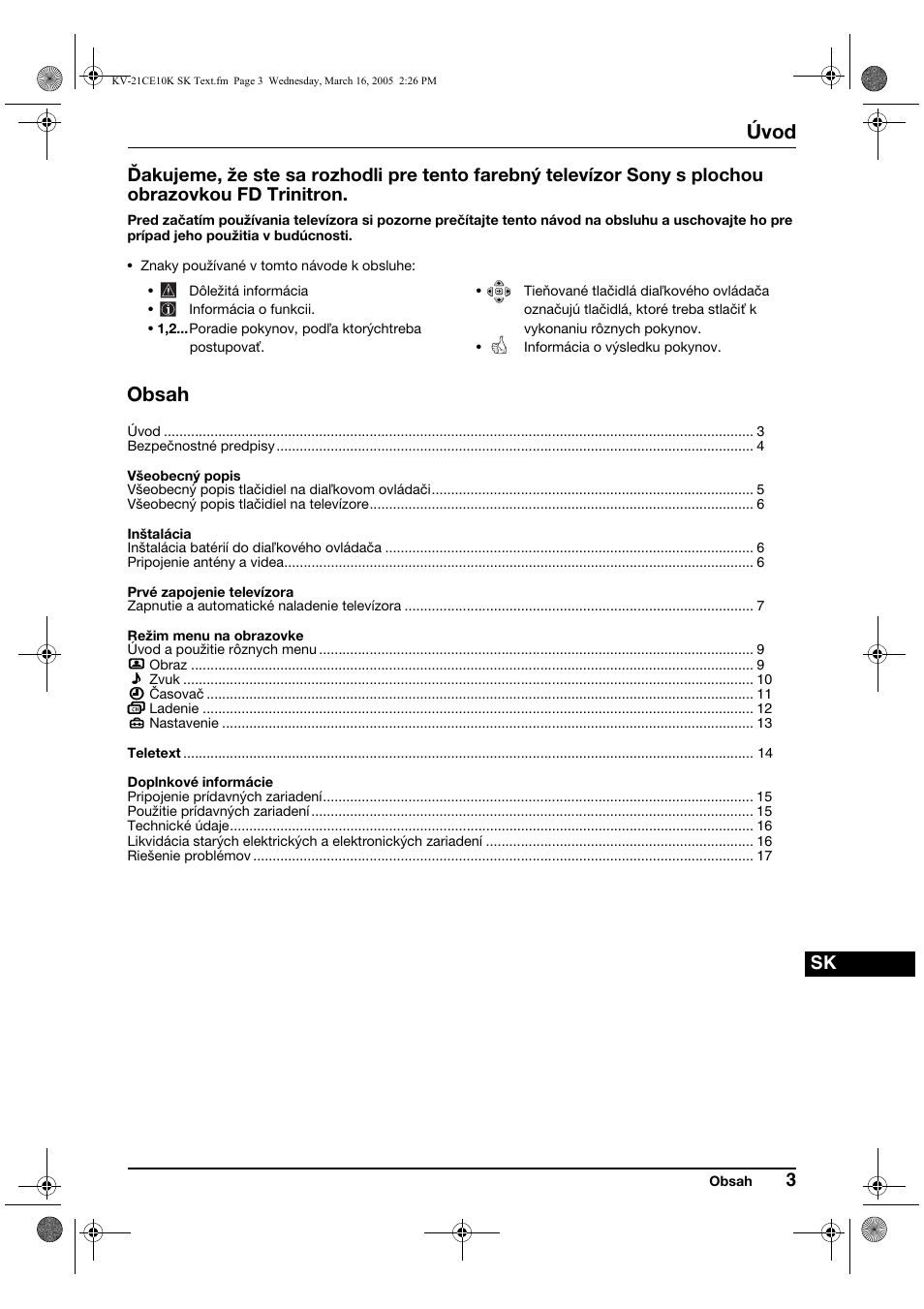 Sony KV-21CE10K User Manual | Page 99 / 116