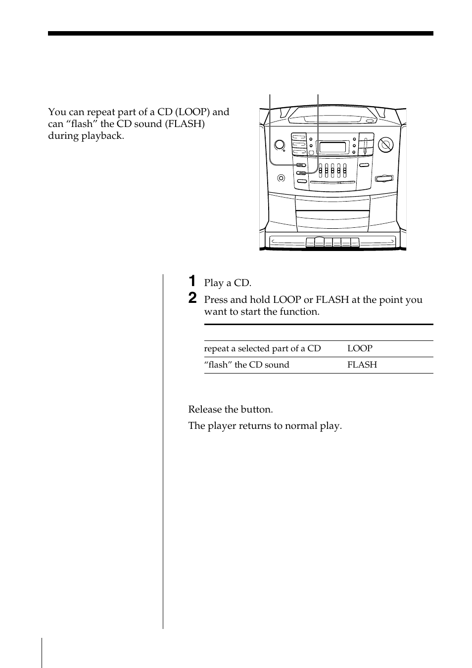 Enjoying sound effects | Sony CFD-Z500 User Manual | Page 18 / 36