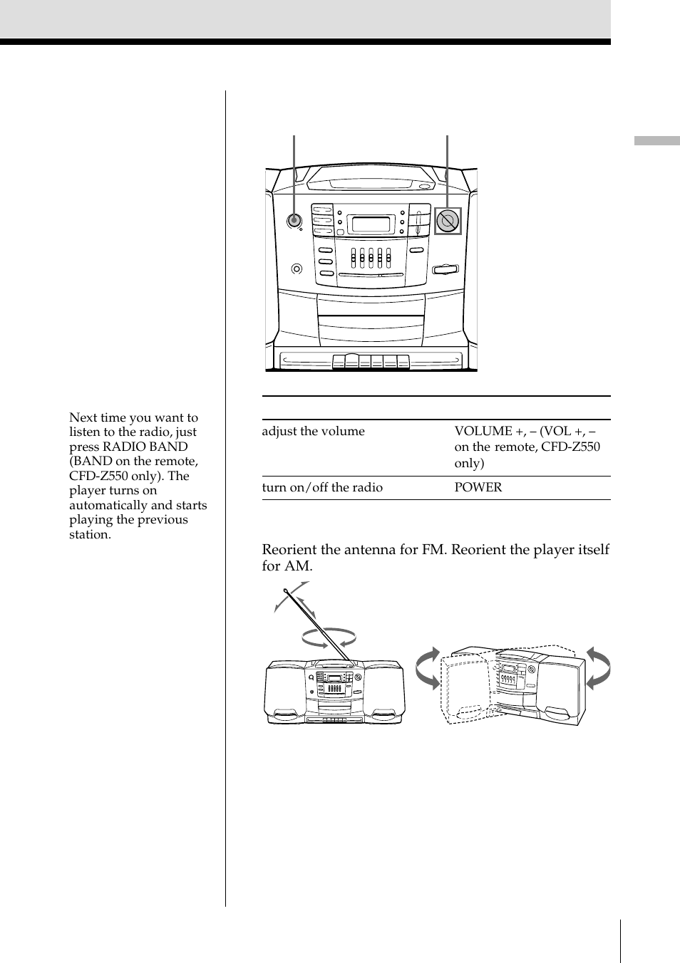 Sony CFD-Z500 User Manual | Page 7 / 36