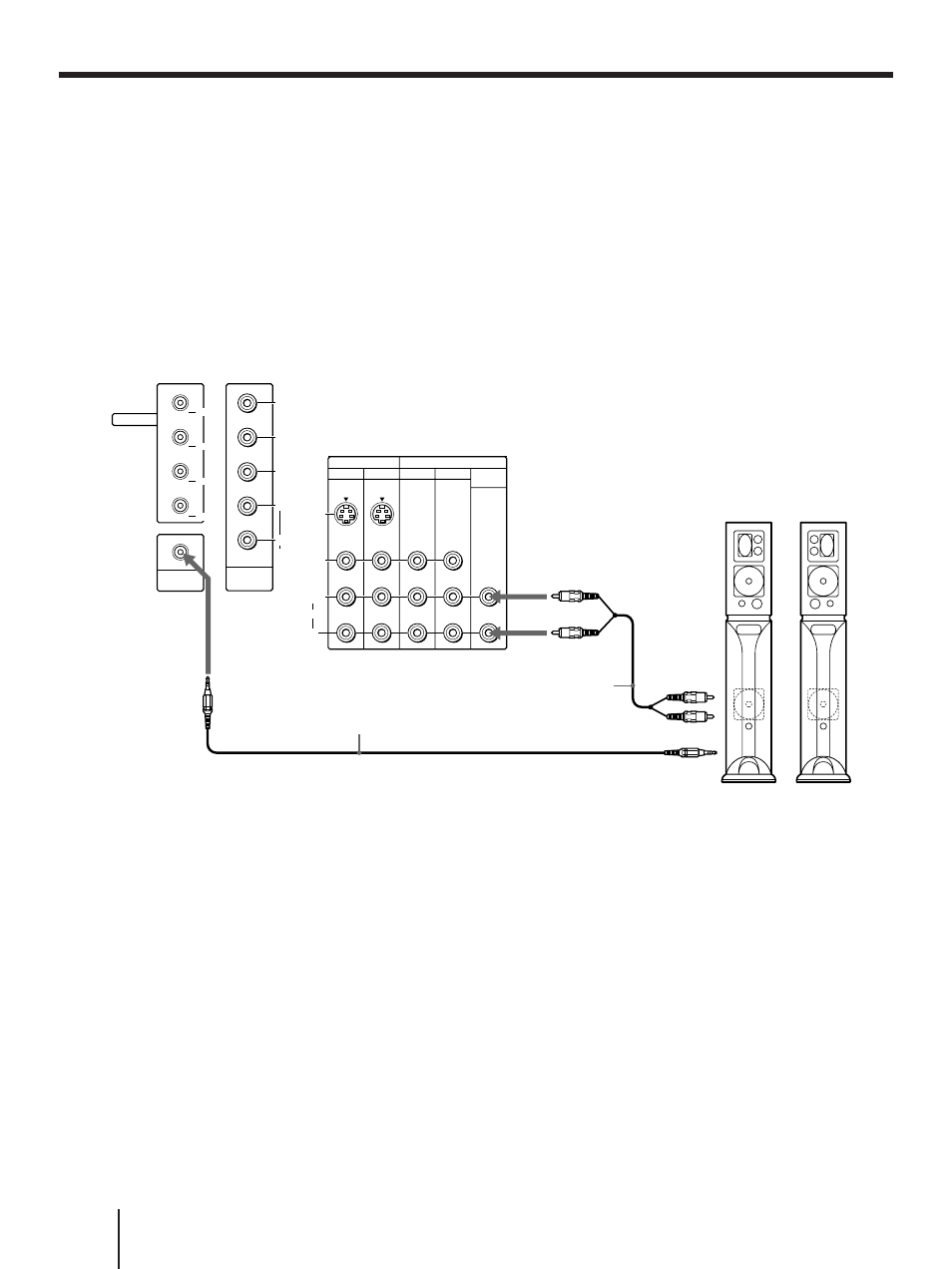 Connecting a sony sava series speaker system, En getting started rear of projection tv | Sony KP 61V75 User Manual | Page 16 / 100