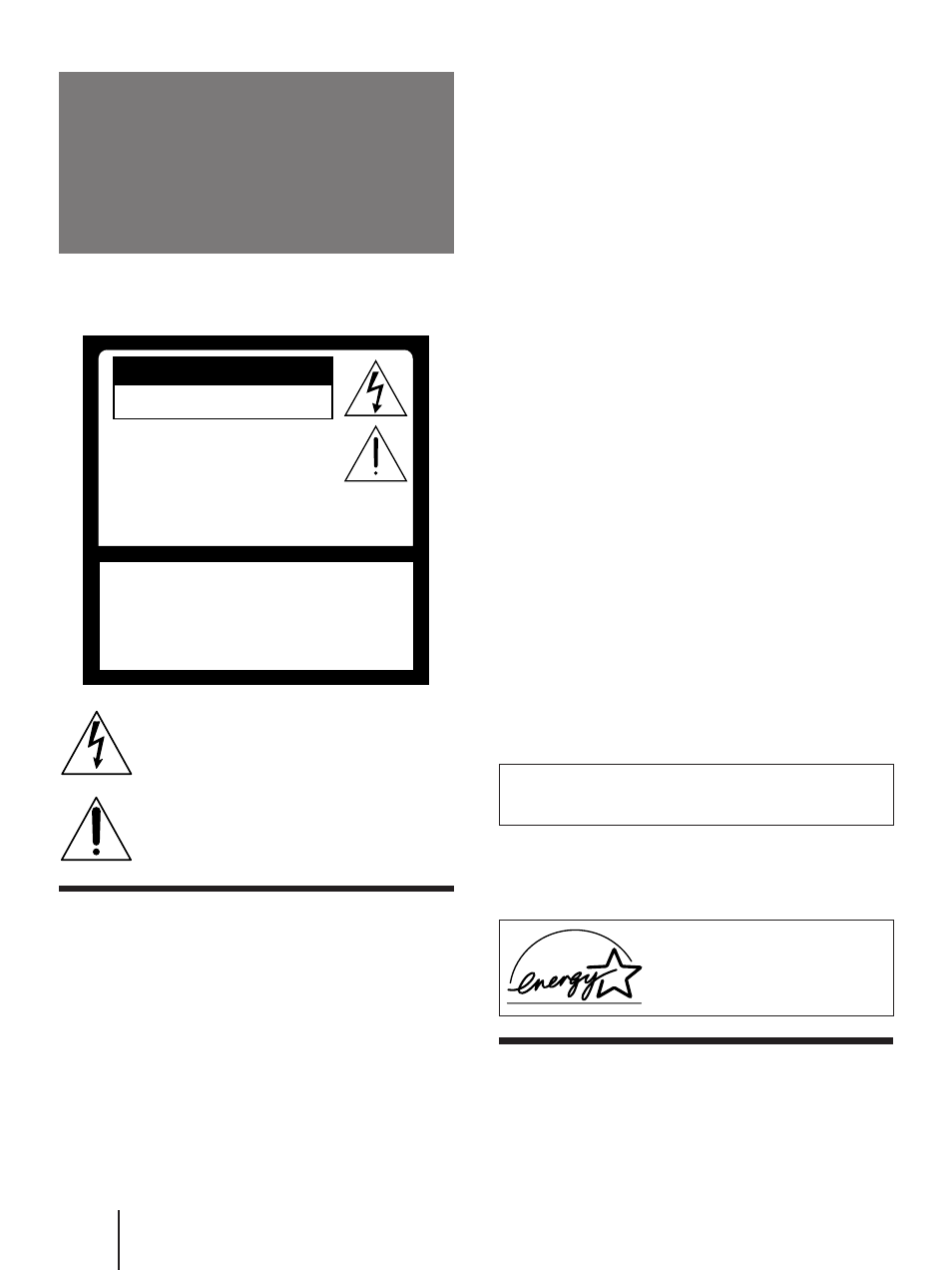 Warning, Caution, Attention | Precaucion | Sony KP 61V75 User Manual | Page 2 / 100