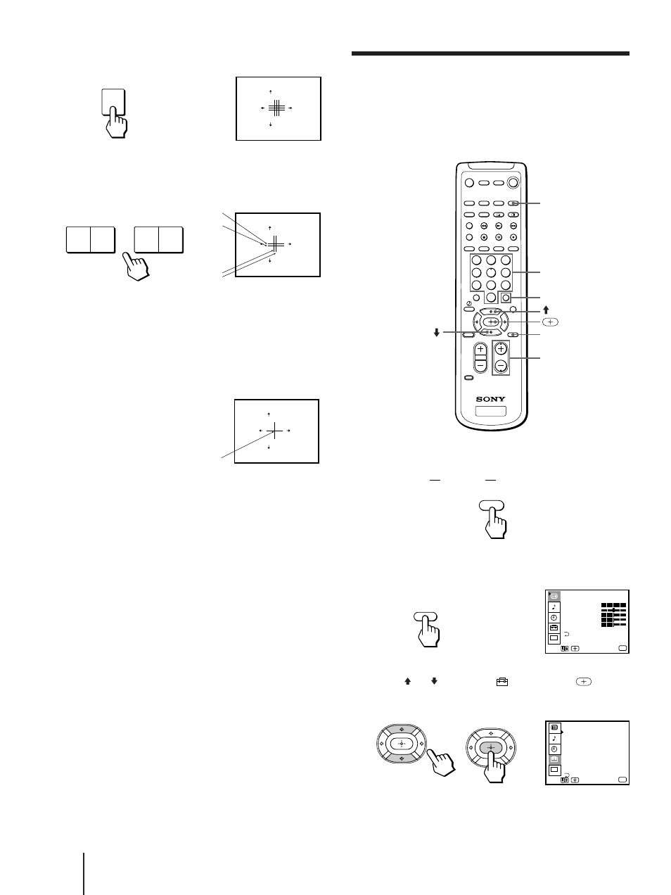 Erasing or adding channels, Press tv (function), Press menu. the main menu appears | En getting started, Press any button | Sony KP 61V75 User Manual | Page 22 / 100