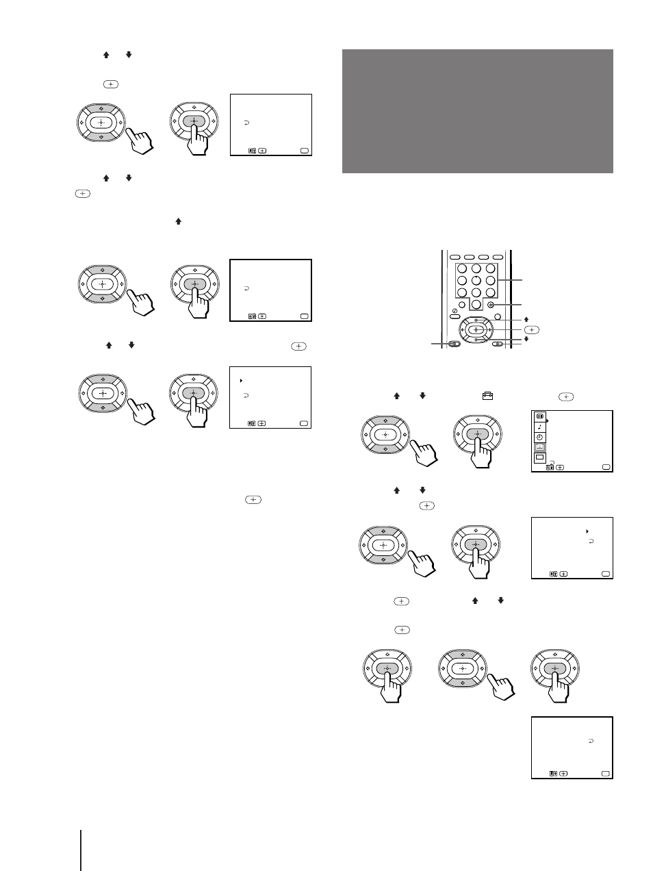 Customizing the channel names, Channel caption), Press menu | Press v or v to select , and press, Press v or v to select channel caption, and press | Sony KP 61V75 User Manual | Page 38 / 100