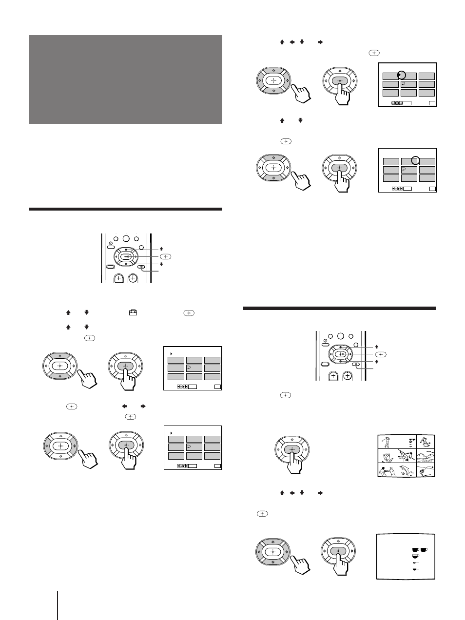 Favorite channel), Setting your favorite channels, Selecting your favorite channel | Press menu, Press v or v to select , and press, Press v or v to select favorite channel, and press, Press menu to return to the original screen | Sony KP 61V75 User Manual | Page 40 / 100