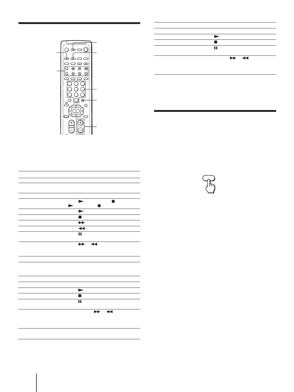 Operating video equipment, Turning off the system | Sony KP 61V75 User Manual | Page 44 / 100