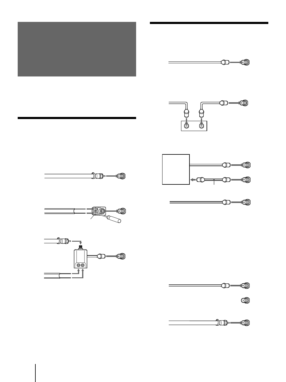 Step 2: hookup, Connecting an antenna | Sony KP 61V75 User Manual | Page 6 / 100