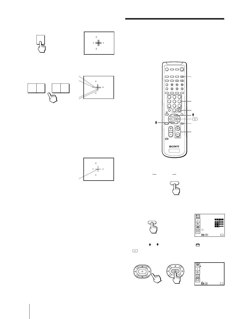 Borrado o añadido de canales, Oprima tv (function), Oprima menu. aparece el menú principal | Preparativos, Nota, Para salir del modo demo, Oprima cualquier tecla | Sony KP 61V75 User Manual | Page 72 / 100