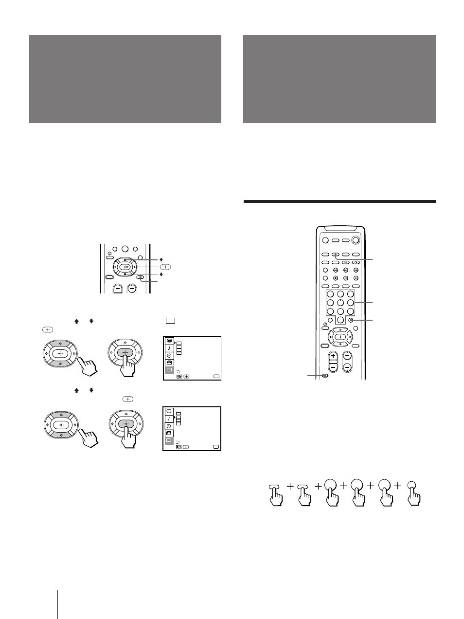 Ajuste de subtítulos, Uso de equipos de vídeo, Caption vision) | Ajuste del código de fabricante, Oprima menu, Y oprima, Oprima menu para volver a la pantalla original | Sony KP 61V75 User Manual | Page 92 / 100