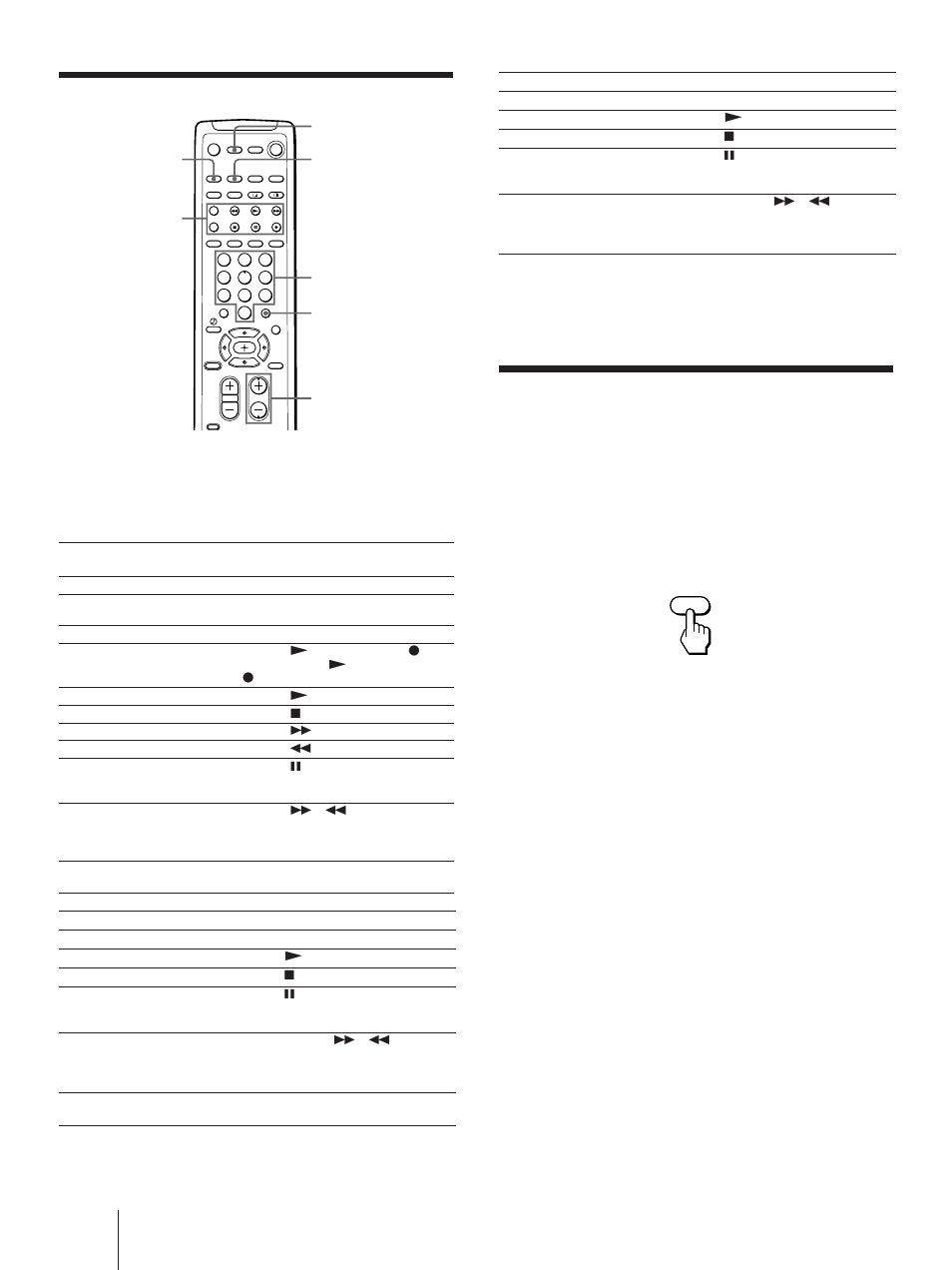 Uso de equipos de vídeo, Desactivación simultánea del sistema | Sony KP 61V75 User Manual | Page 94 / 100