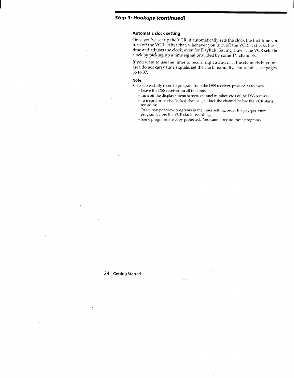 Note, Step 3: hookups (continued) | Sony SLV-775HF User Manual | Page 24 / 80