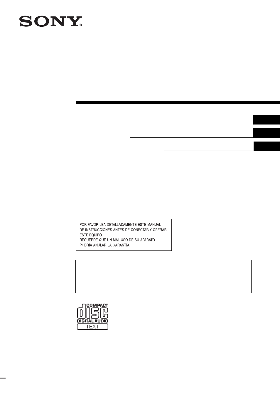 Sony CDX-F7705X User Manual | 100 pages