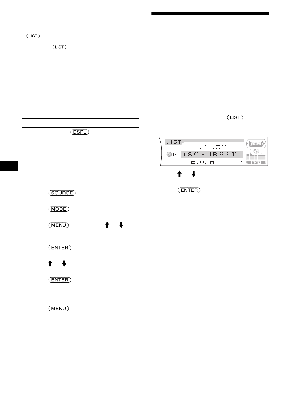 Locating a disc by name, List-up | Sony CDX-F7705X User Manual | Page 16 / 100