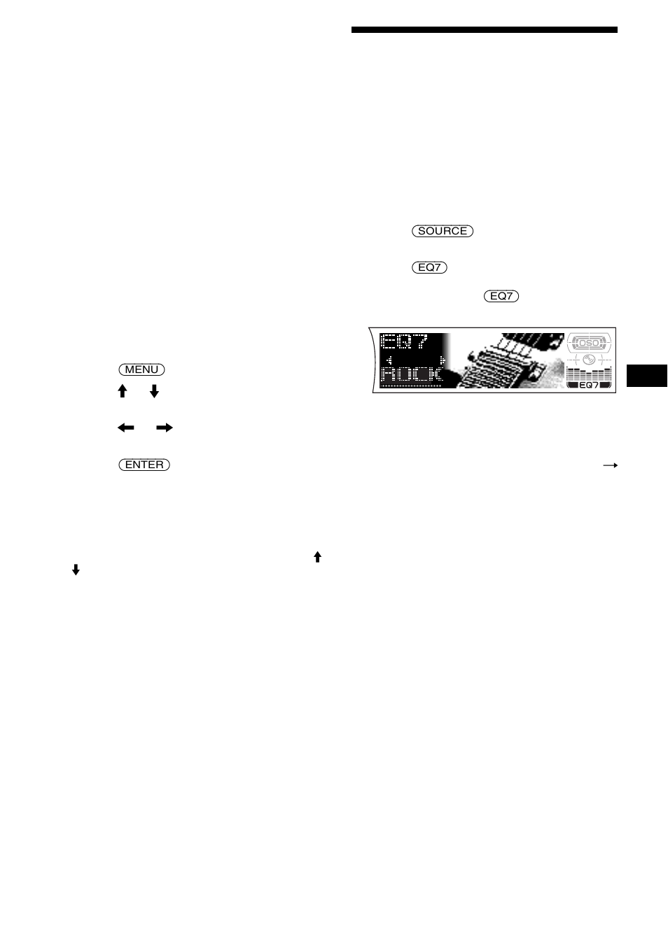 Setting the equalizer (eq7) | Sony CDX-F7705X User Manual | Page 23 / 100