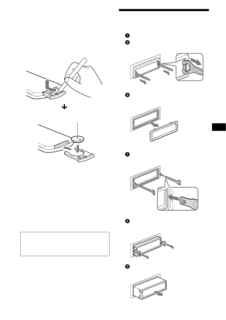 Removing the unit | Sony CDX-F7705X User Manual | Page 27 / 100