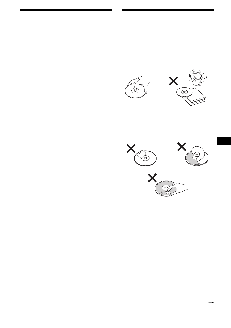 Précautions, Remarques sur les disques, Précautions remarques sur les disques | 7précautions | Sony CDX-F7705X User Manual | Page 37 / 100