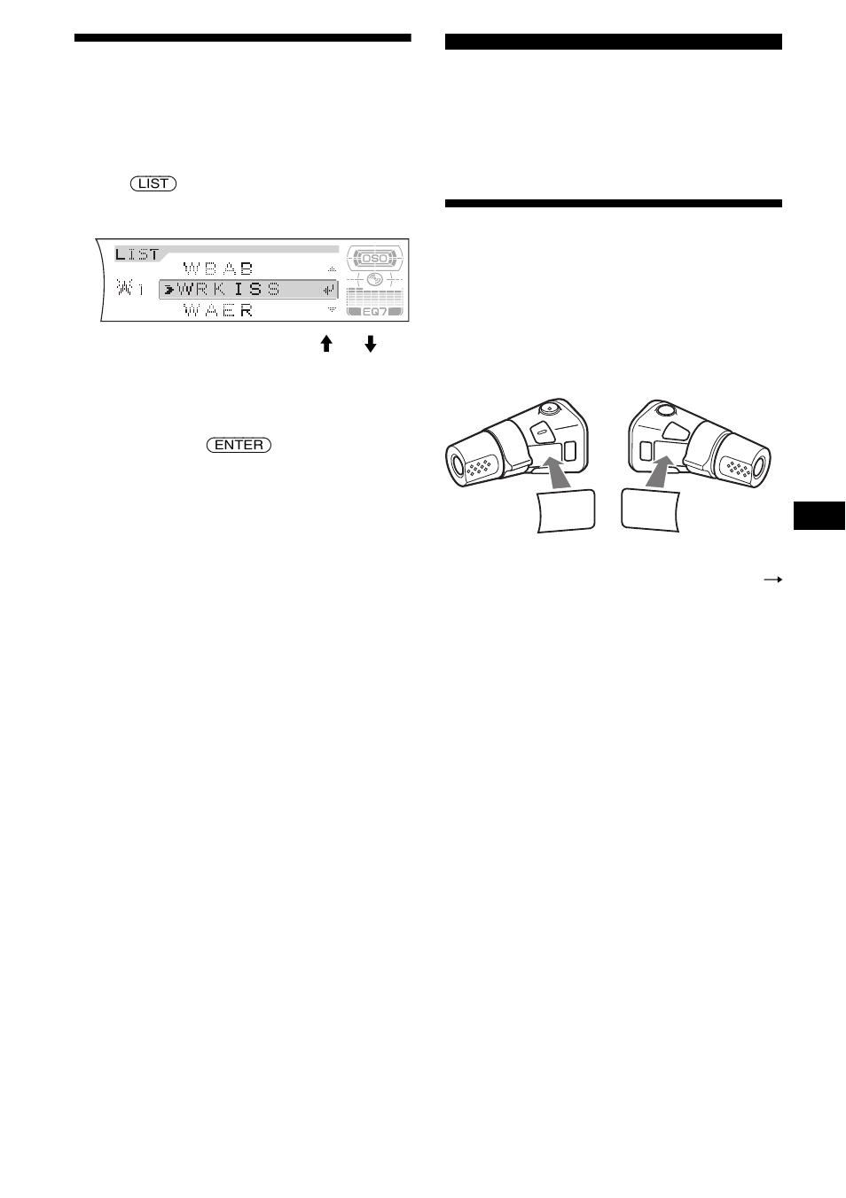 Syntonisation d’une station à partir d’une liste, Affichage automatique des titres, Autres fonctions | Fonctionnement du satellite de commande, Fonctionnement du satellite de, Commande | Sony CDX-F7705X User Manual | Page 51 / 100