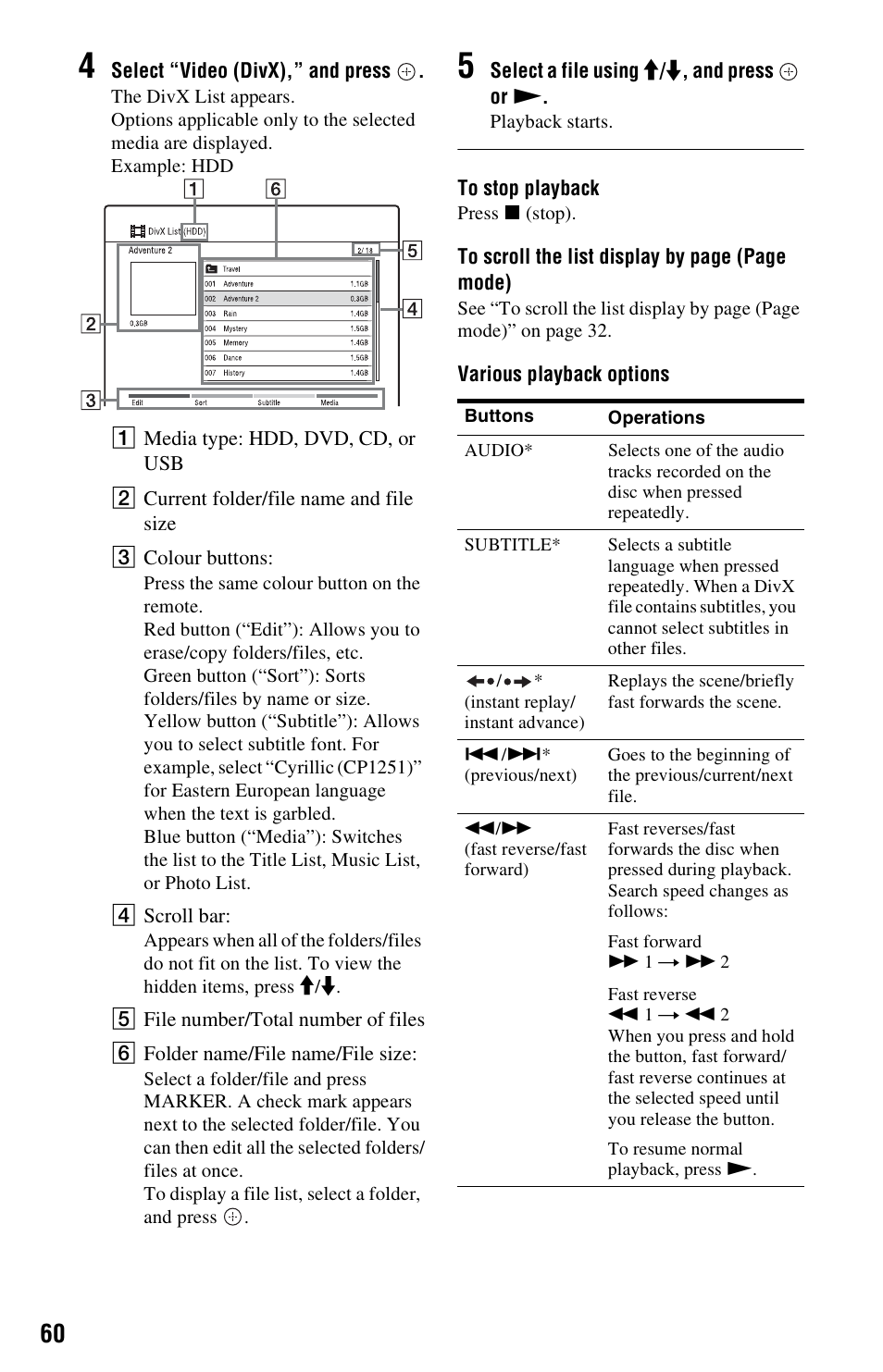Sony RDR-DC205 User Manual | Page 60 / 120