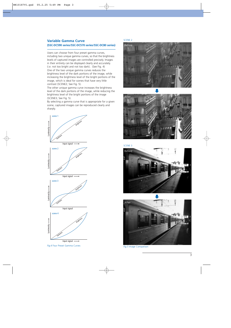 Variable gamma curve | Sony NTSC/PAL User Manual | Page 4 / 44