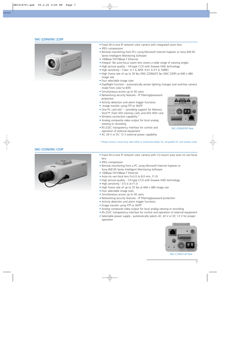 Sony NTSC/PAL User Manual | Page 8 / 44