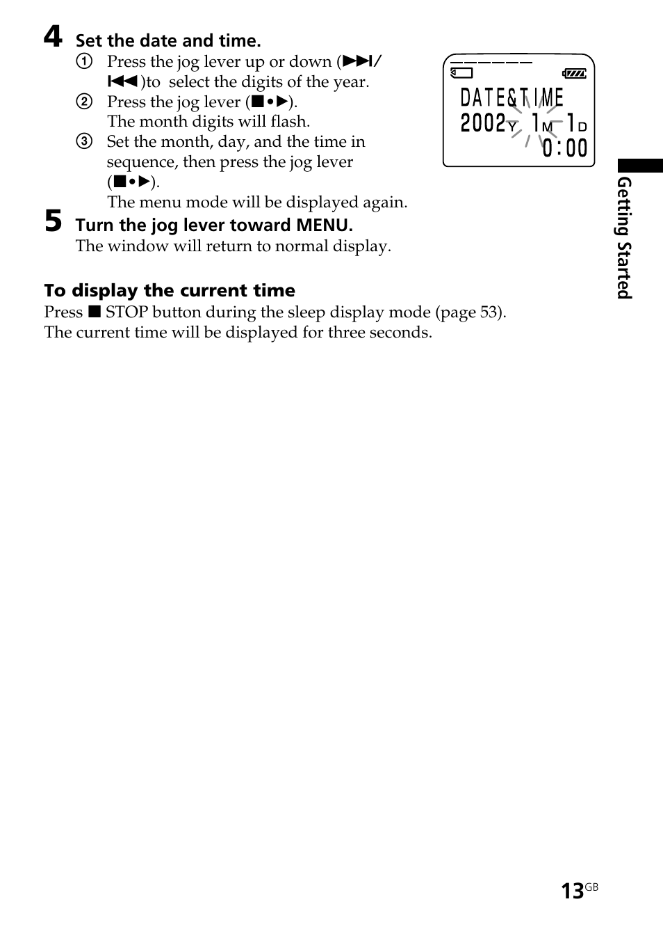 Sony ICD-BP User Manual | Page 13 / 96