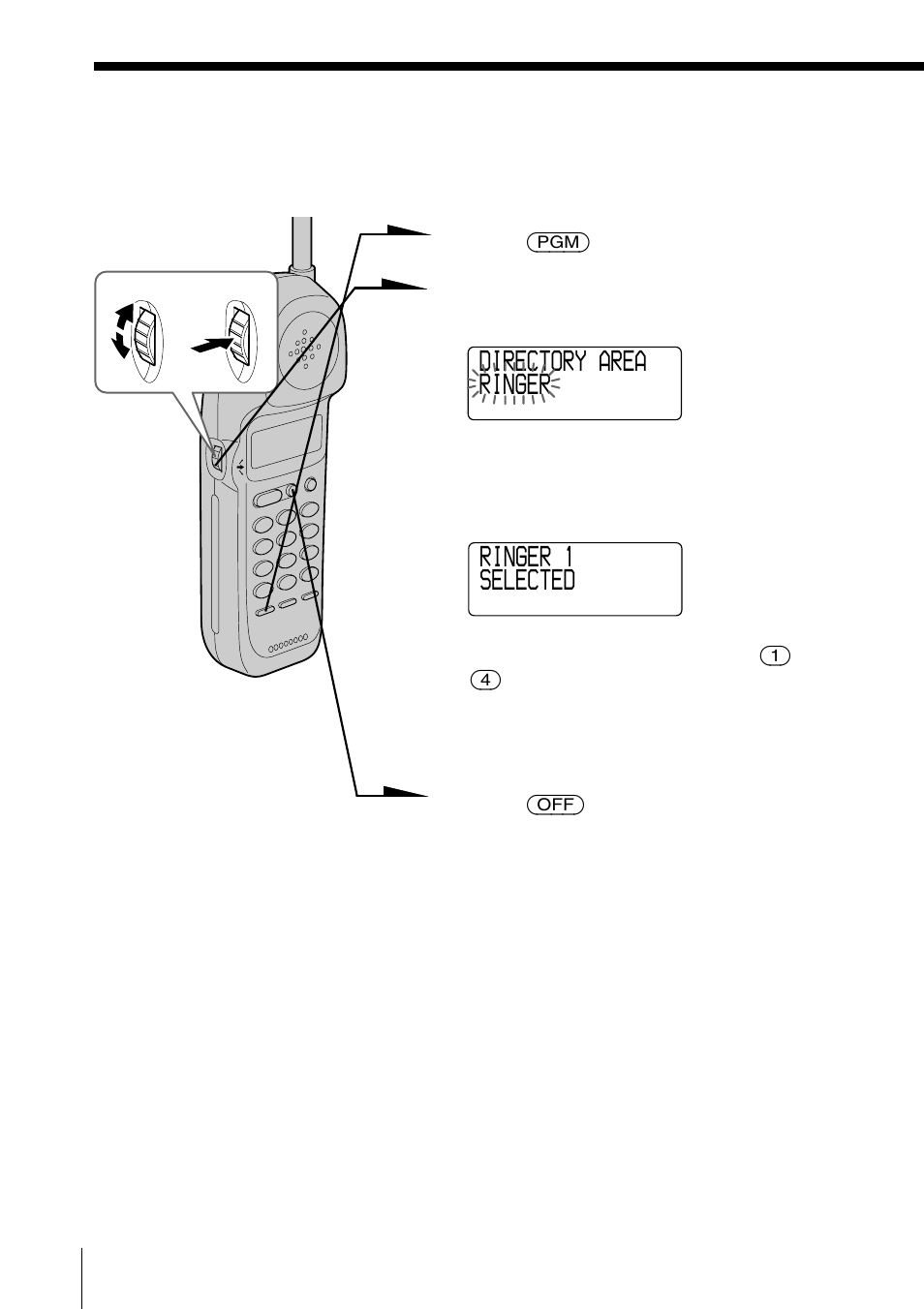 Setting the ringer type | Sony SPP-ID970 User Manual | Page 28 / 96