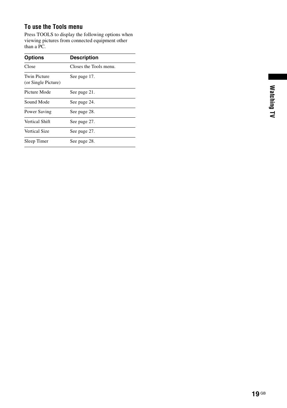 Sony BRAVIA KS-60R200A User Manual | Page 19 / 48