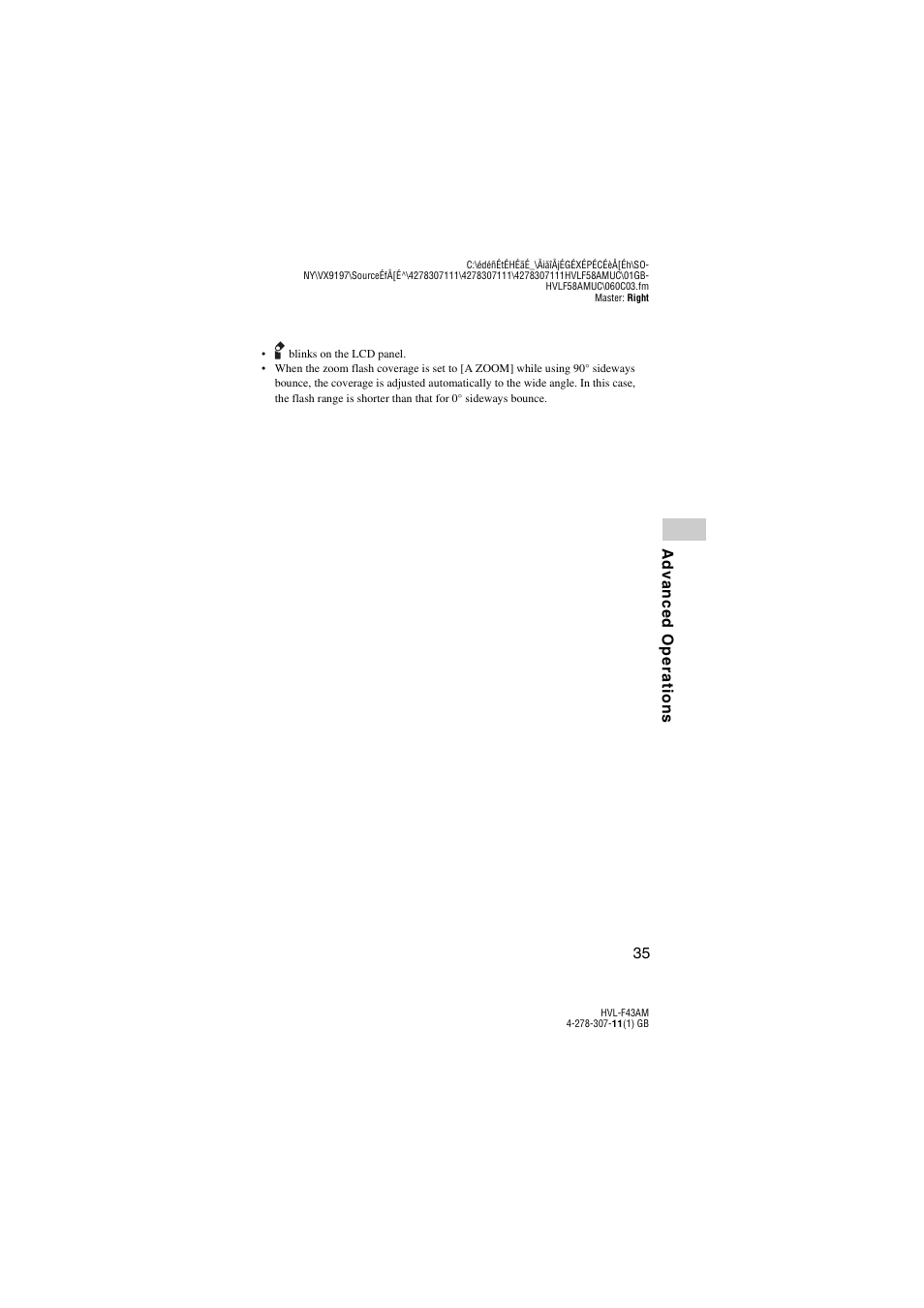 Sony HVL-F43AM User Manual | Page 35 / 76