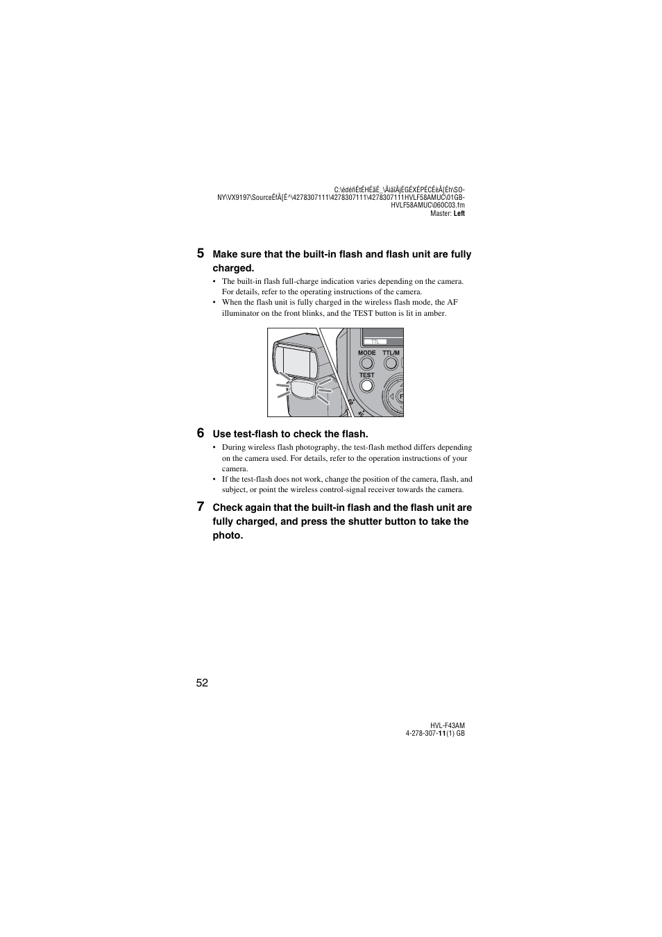 Sony HVL-F43AM User Manual | Page 52 / 76