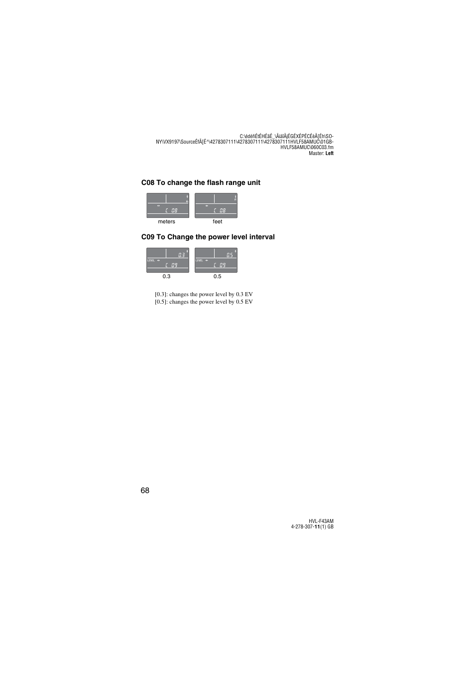Sony HVL-F43AM User Manual | Page 68 / 76