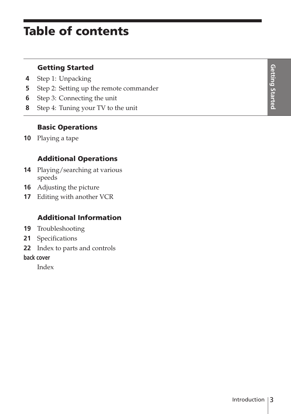 Sony SLV-XF247PS User Manual | Page 3 / 28