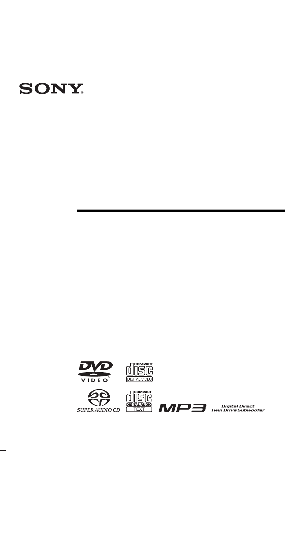 Sony DAV-SR2 User Manual | 100 pages