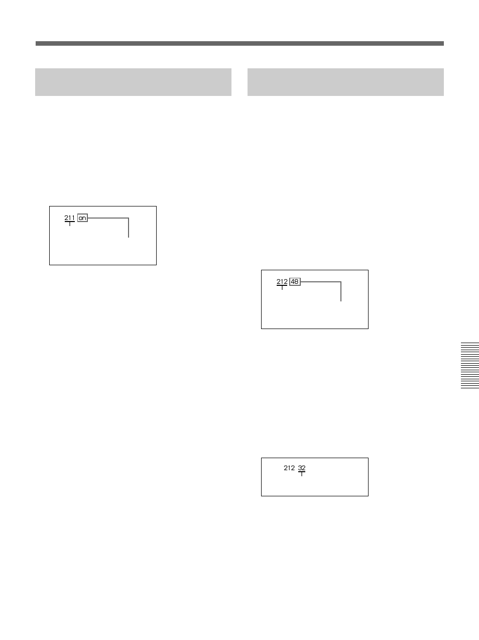 Menu 211 selecting cliplink function, Menu 212 selecting audio recording mode, Selecting audio recording mode | Selecting cliplink function | Sony 500WSPL User Manual | Page 109 / 144