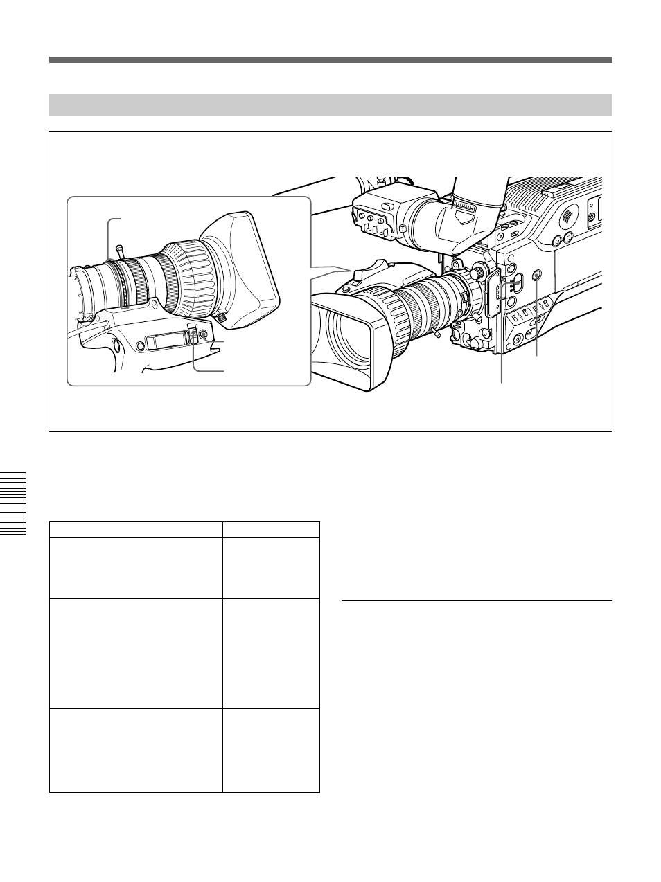 Iris adjustments, Adjusting the lens, Using the zebra pattern in manual adjustment mode | Sony 500WSPL User Manual | Page 120 / 144