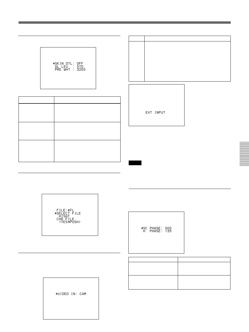 Basic menu page 2 basic menu page 3, Basic menu page 4, Basic menu page 5 | Sony 500WSPL User Manual | Page 81 / 144