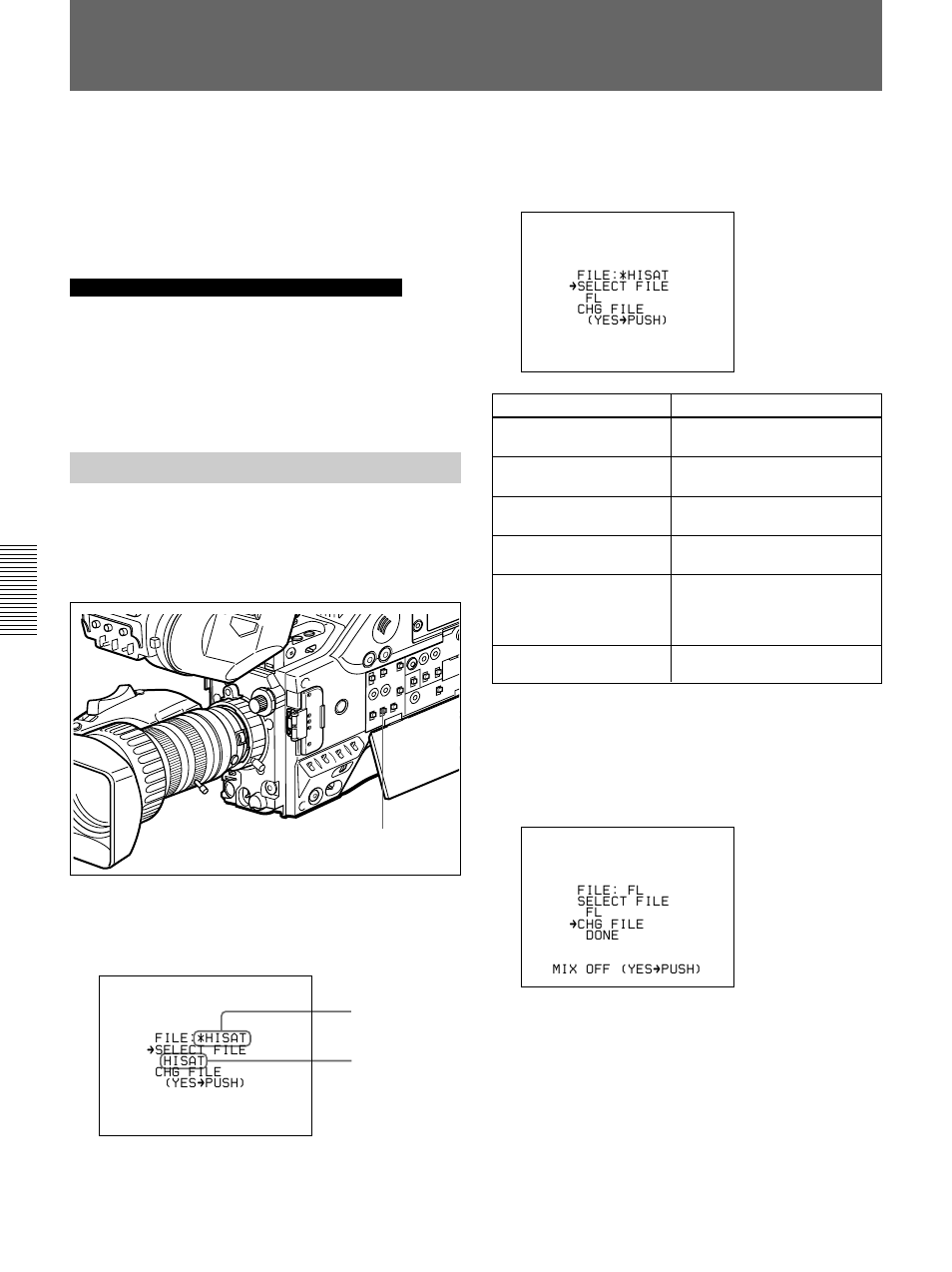 Setup files, Calling up a setup file | Sony 500WSPL User Manual | Page 94 / 144