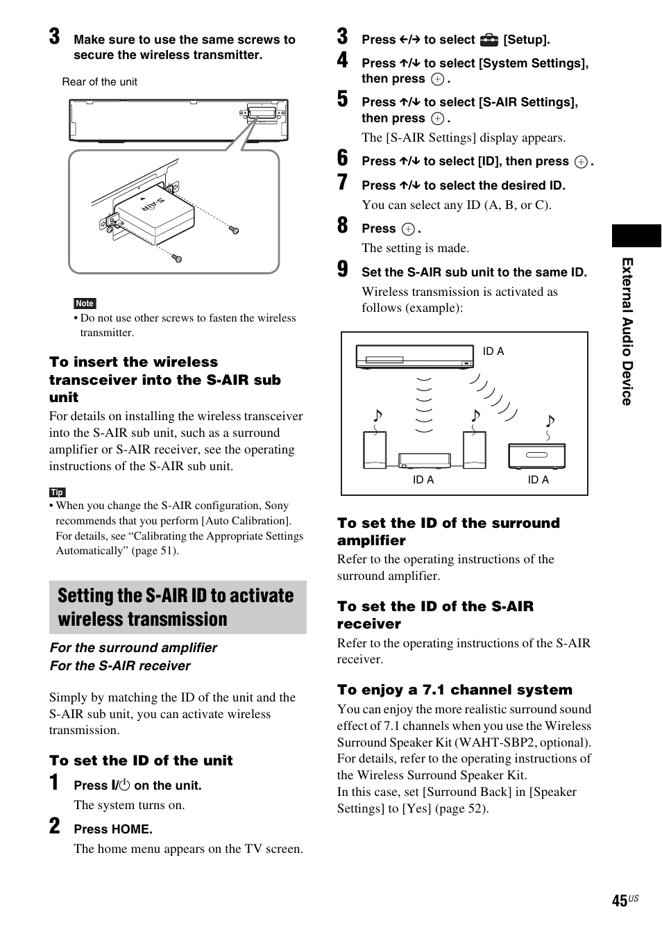 Sony BDV-T57 User Manual | Page 45 / 84