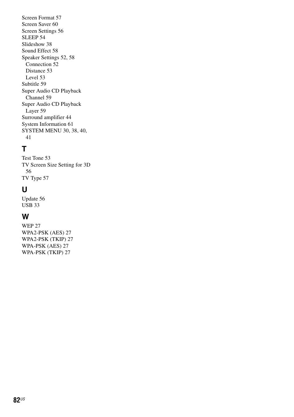 Sony BDV-T57 User Manual | Page 82 / 84