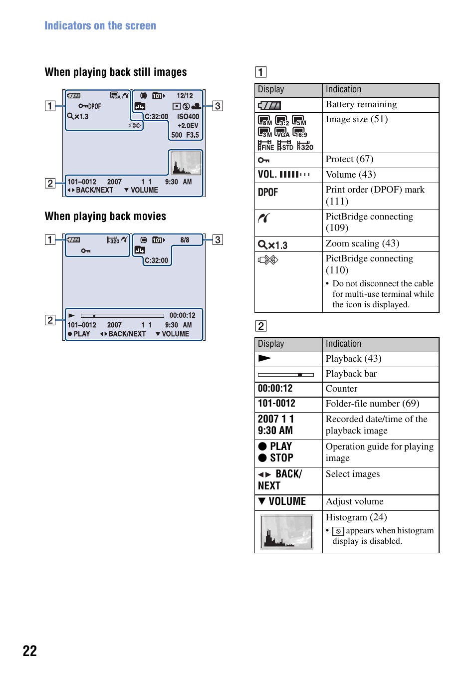 Sony Cyber-shot DSC-H9 User Manual | Page 22 / 137